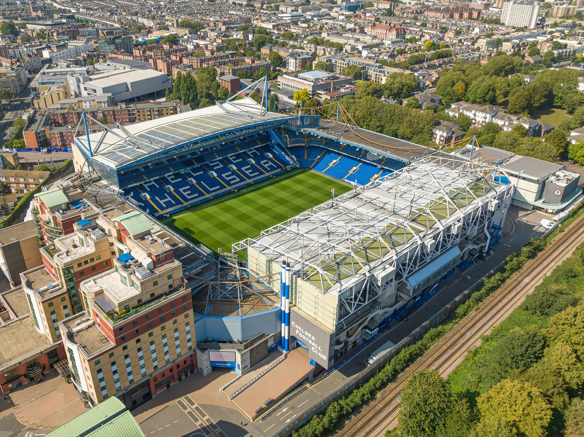 Stamford Bridge in London, home of Chelsea FC