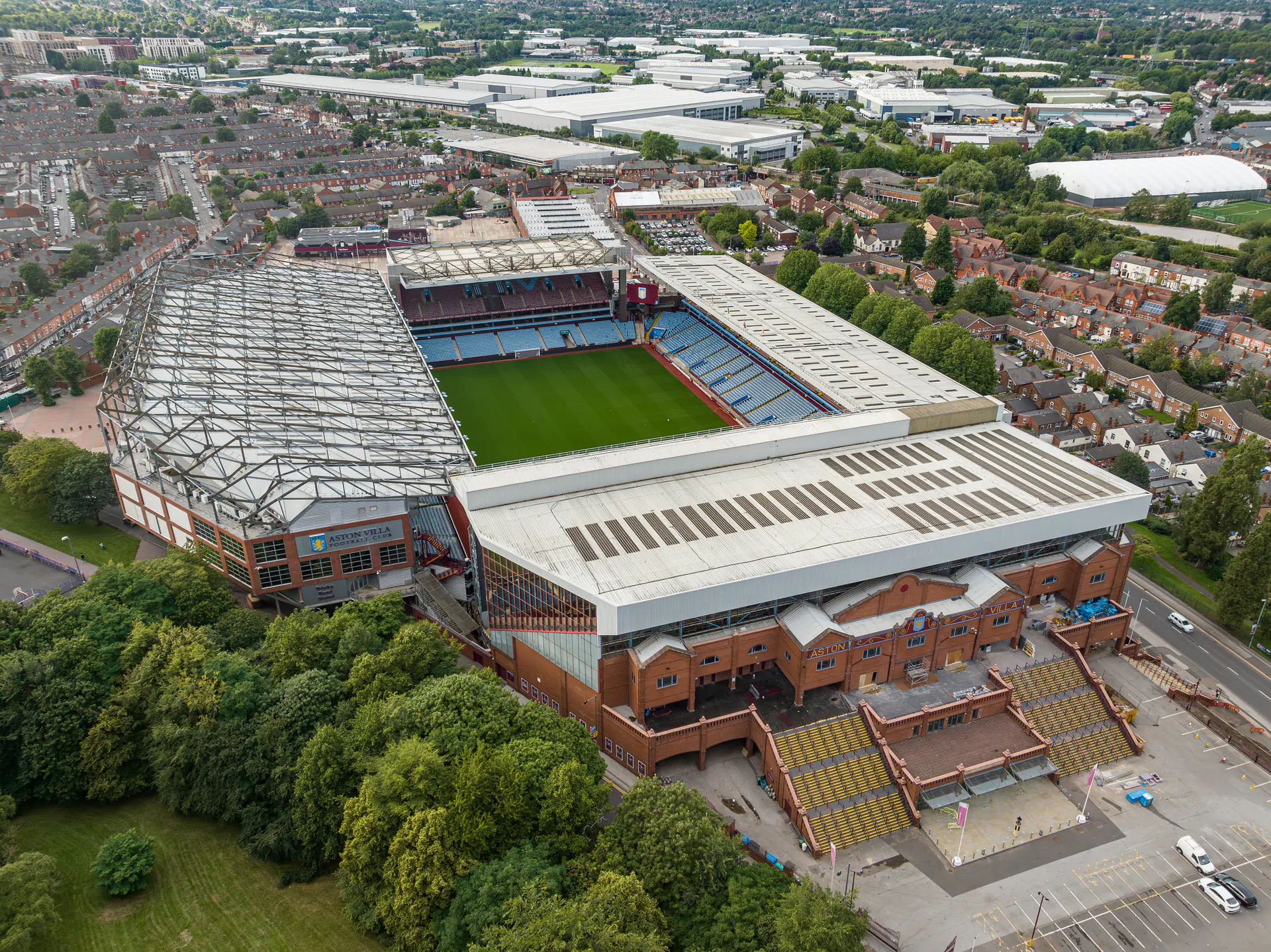 Villa Park in Birmingham, home of Aston Villa FC